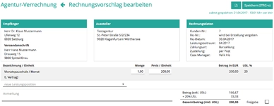 Die Verrechnung mit CareOrganise
