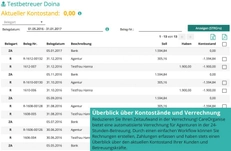 Alles im Überblick: Verrechnung - Zahlungen - Kontostände