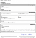 Klientenprofil und SEPA Lastschriftmandat drucken inkl. digitales Unterschreiben